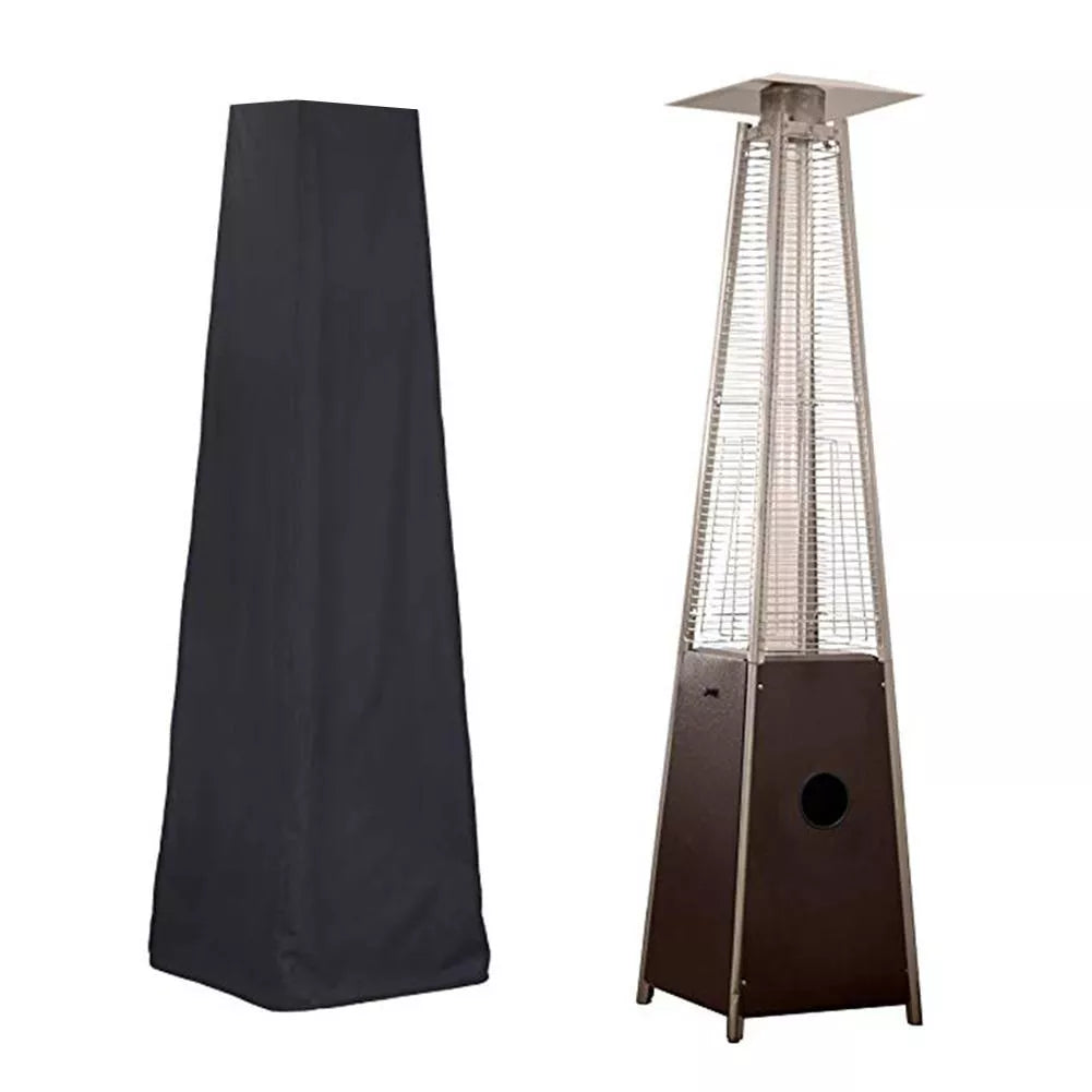 Outdoor patio heater cover with UV protection and waterproof features