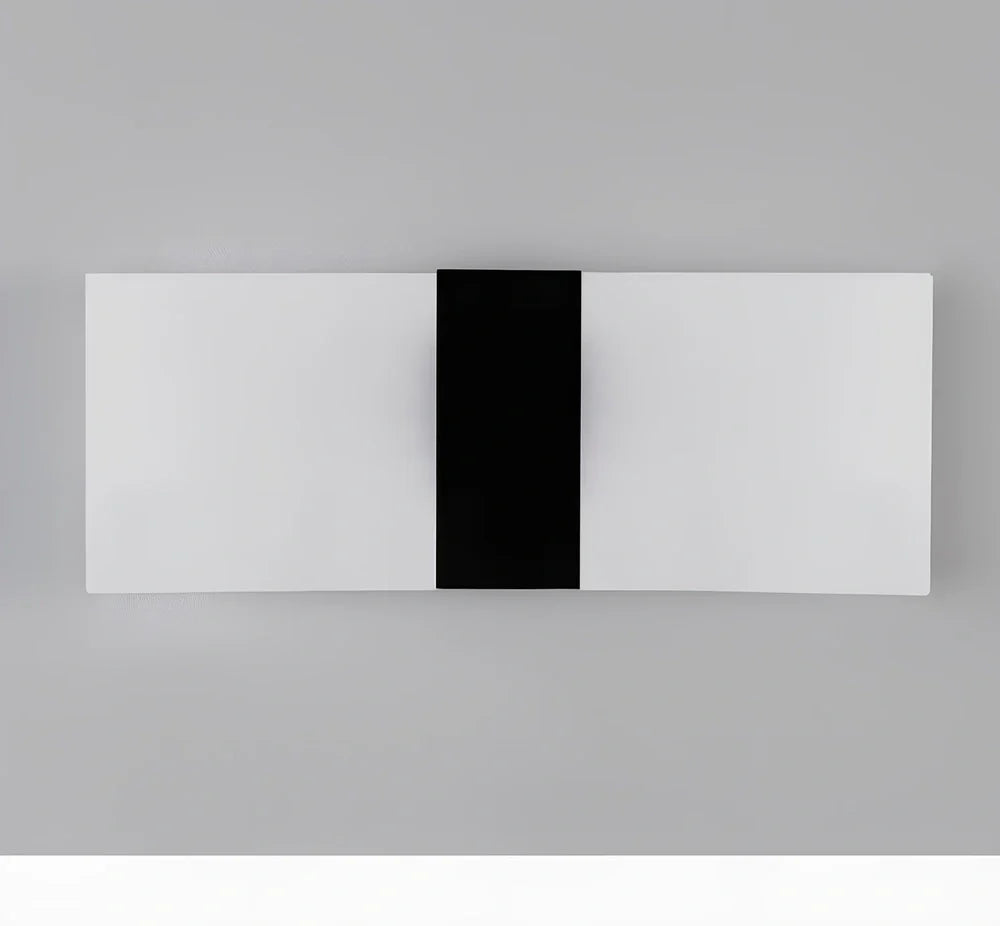 Black right-angle motion-sensing wall lamp with USB charging port and acrylic shade