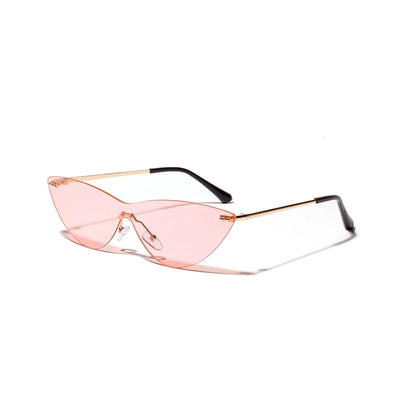 Brown vintage metal-frame sunglasses with UV400 protection showing front and side views