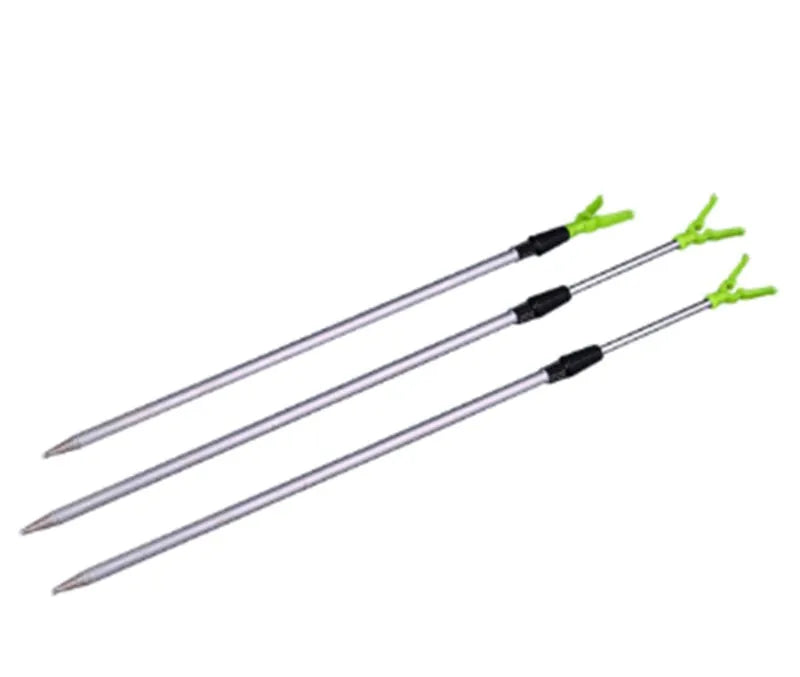 Aluminium alloy ground inserted fishing rod turret bracket with folding design and multi-directional rotation, Medium or Small