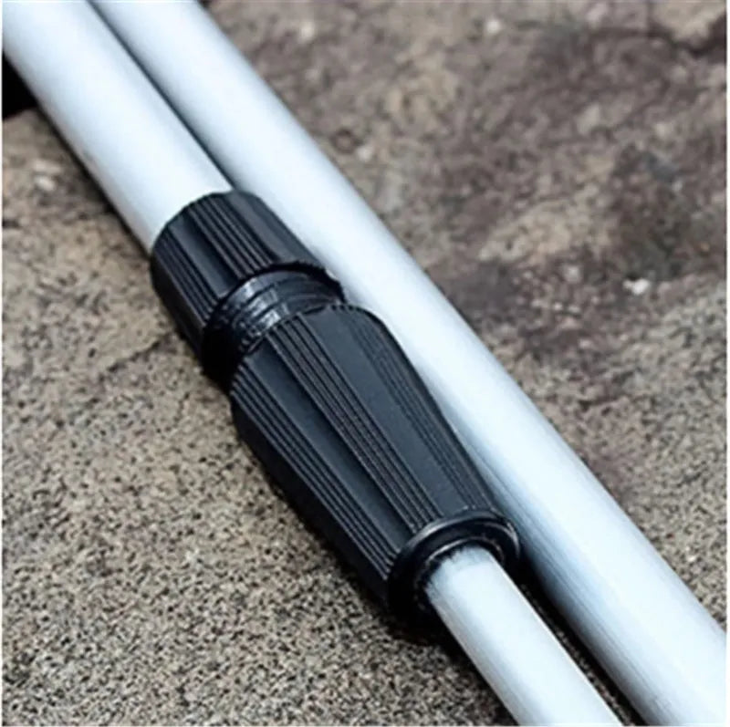 Aluminium alloy ground inserted fishing rod turret bracket with folding design and multi-directional rotation, Medium or Small