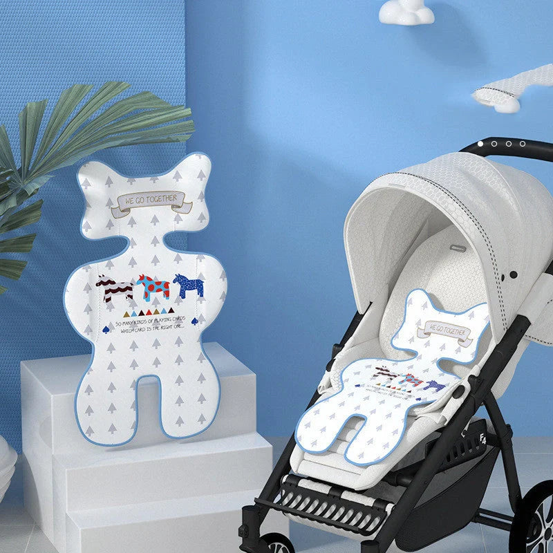 Summer Stroller Cooling Pad with 3D Air Mesh in various colors for baby comfort