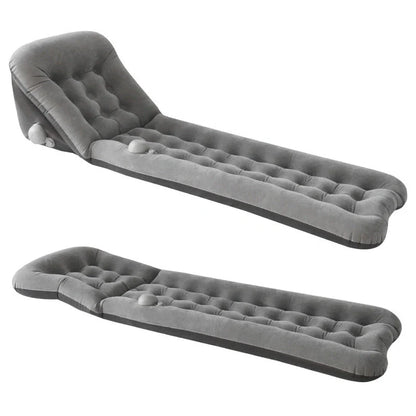 Automatic Air Mattress Camping Bed with quick inflation feature, dark blue and grey options available