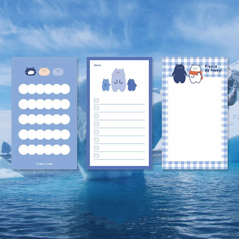 Creative hand account collage notebook with cartoon cover, 30 inner pages, four design options.