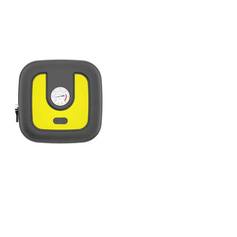 Compact and powerful car air compressor with digital pressure display and long power cord for easy roadside tire inflation