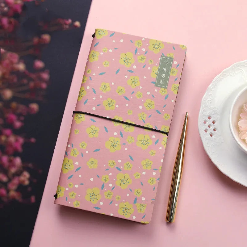 A5 soft cover hand account book notebook showing simple design with 148mm by 210mm dimensions