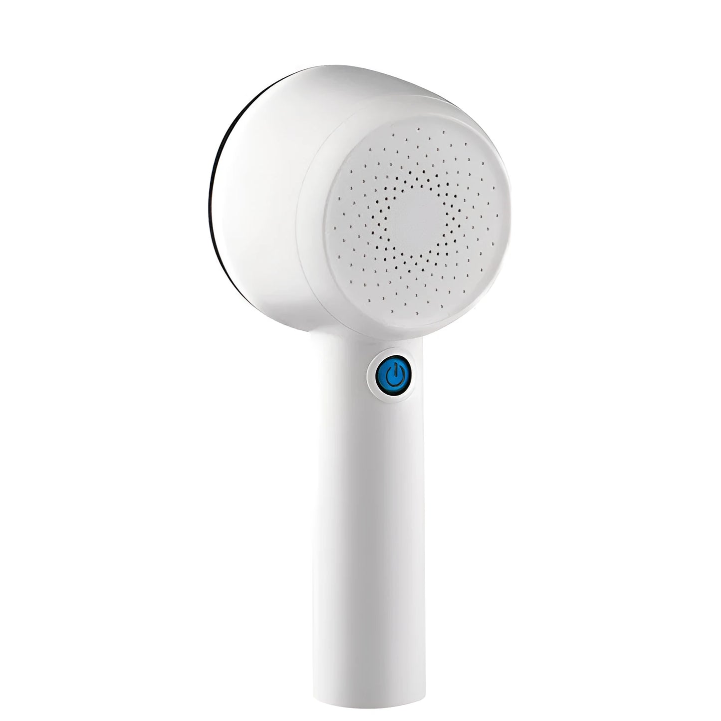 White rechargeable electric clothes shaver for removing fabric bobbles and lint.
