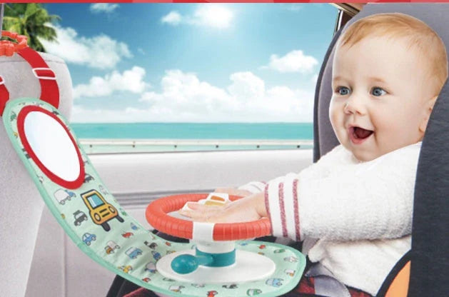 Interactive Musical Steering Wheel Toy for Babies and Kids