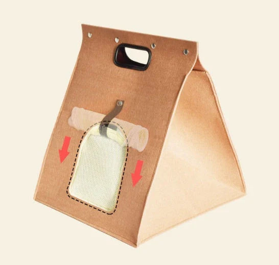 Cozy Cat Cabin: A premium pet house made of high-quality non-woven felt for year-round comfort and style