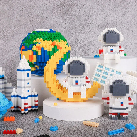 DIY Mini Astronaut Building Blocks for children aged 8 and up, colorful and safe