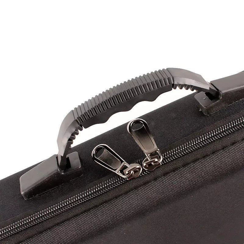 Black EVA fishing tackle bag for river fishing accessories