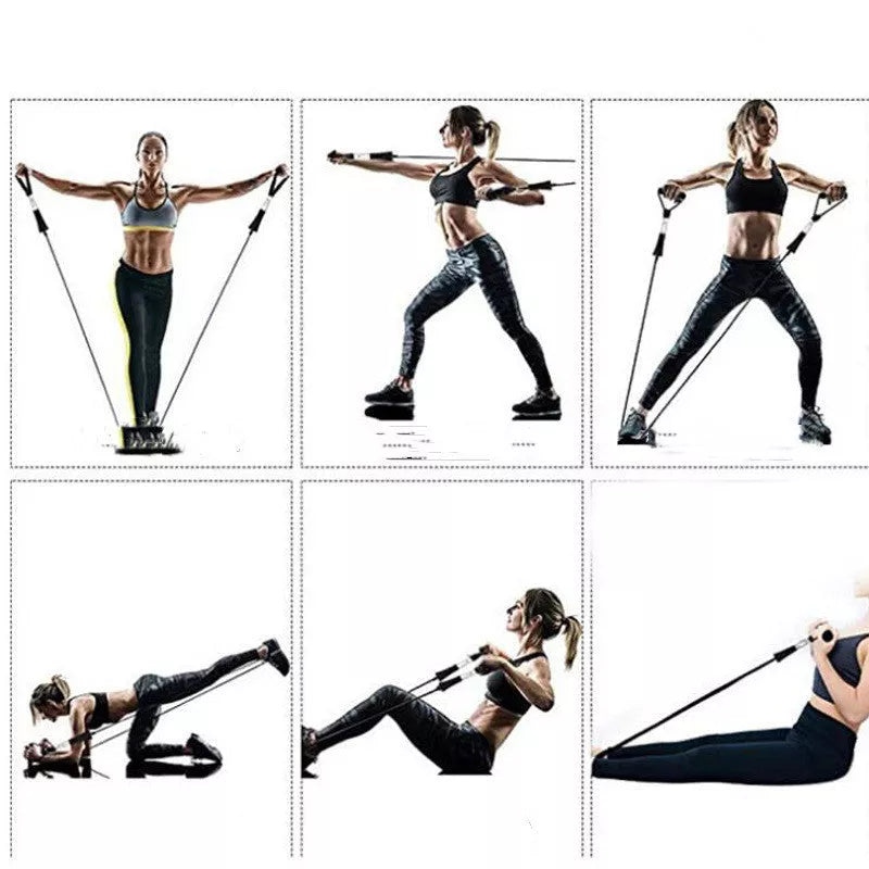 11-piece TPE pull rope set in five colors for home fitness