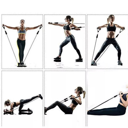 11-piece TPE pull rope set in five colors for home fitness