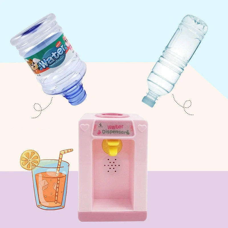 Children's simulated play house beverage machine water dispenser toy with sound effects