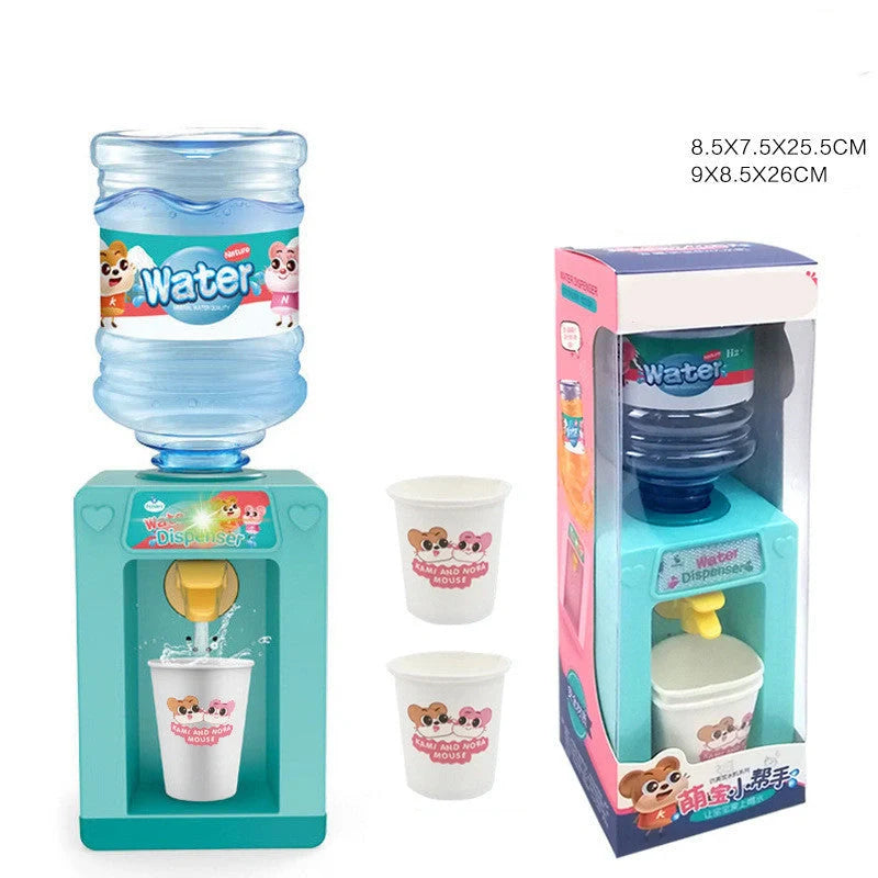 Children's simulated play house beverage machine water dispenser toy with sound effects