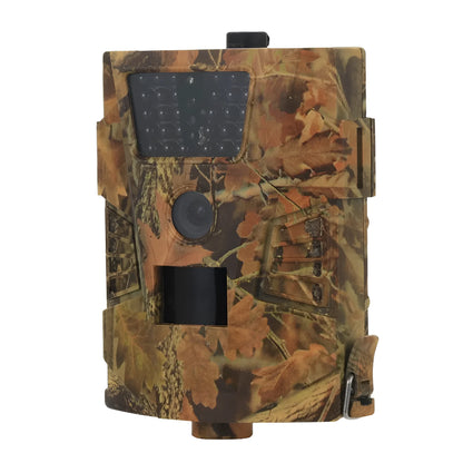Orchard surveillance anti-theft camera showing front view with lens and sensor housing