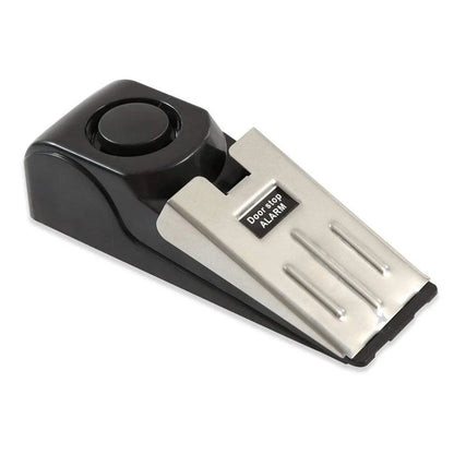 Intelligent electronic door stopper alarm system with ABS plastic construction and 150dB siren for home, hotel, and business security