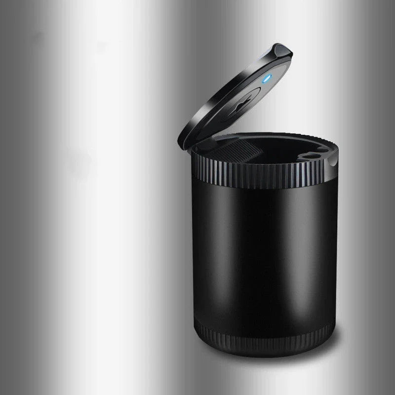 Hhomeenjoy Sleek Car Ashtray with Lid - Odor-Sealing Convenience