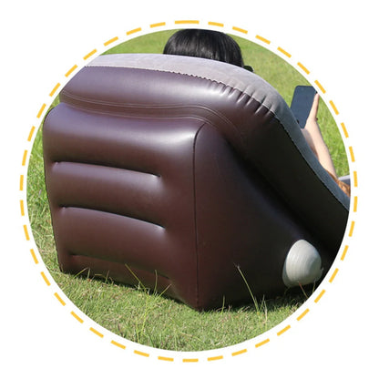 Automatic Air Mattress Camping Bed with quick inflation feature, dark blue and grey options available