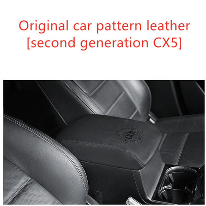 Armrest case cover for Mazda CX-4 CX-5 Oncela in carbon fibre, leather or flannelette, about 500g