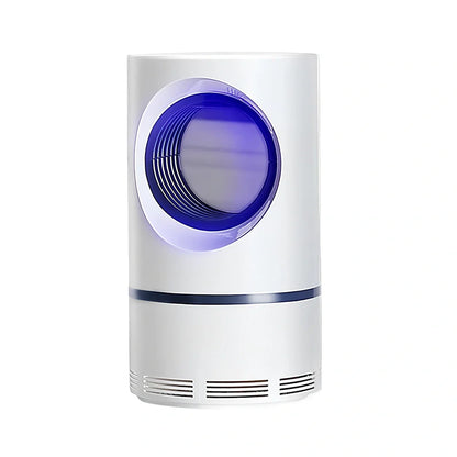 White mosquito killer lamp with violet light technology and USB connection for chemical-free insect control