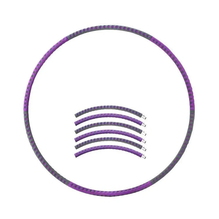 Adjustable stainless steel fitness hoop for weight loss and body toning