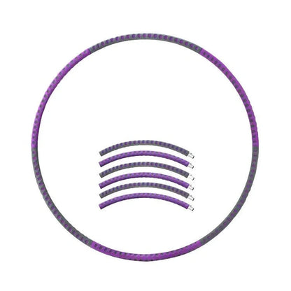 Adjustable stainless steel fitness hoop for weight loss and body toning