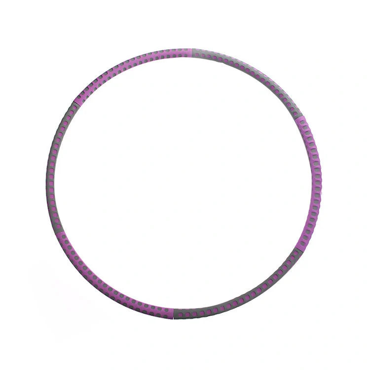 Adjustable stainless steel fitness hoop for weight loss and body toning