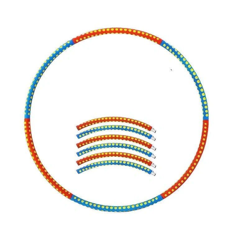 Adjustable stainless steel fitness hoop for weight loss and body toning