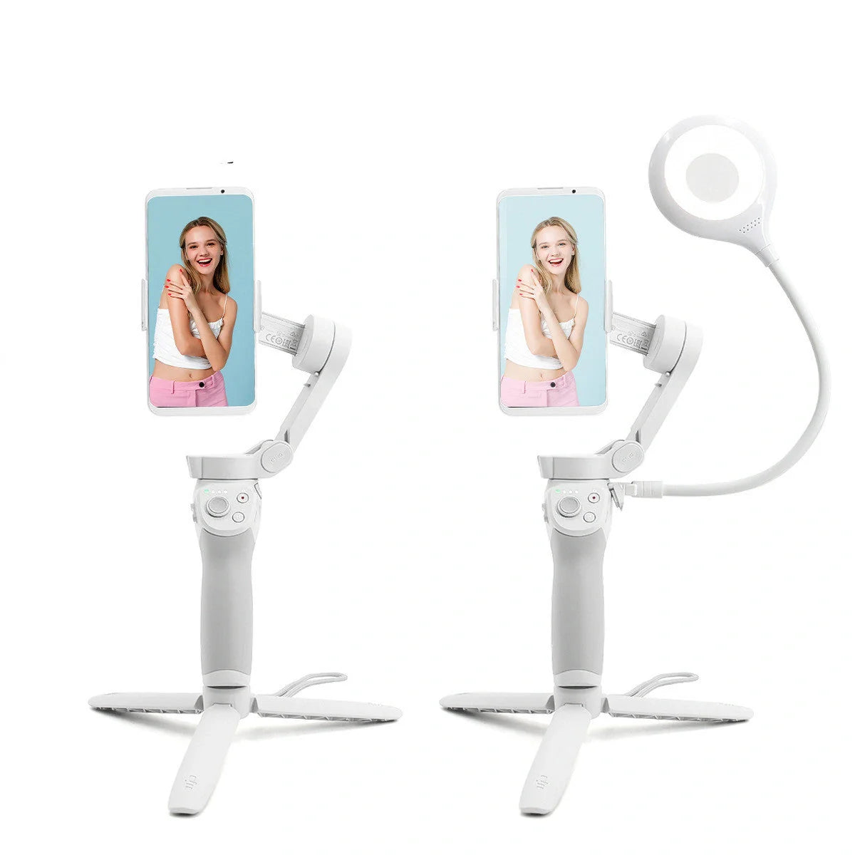 Hand-held small universal fill light for live broadcast and selfie, white color