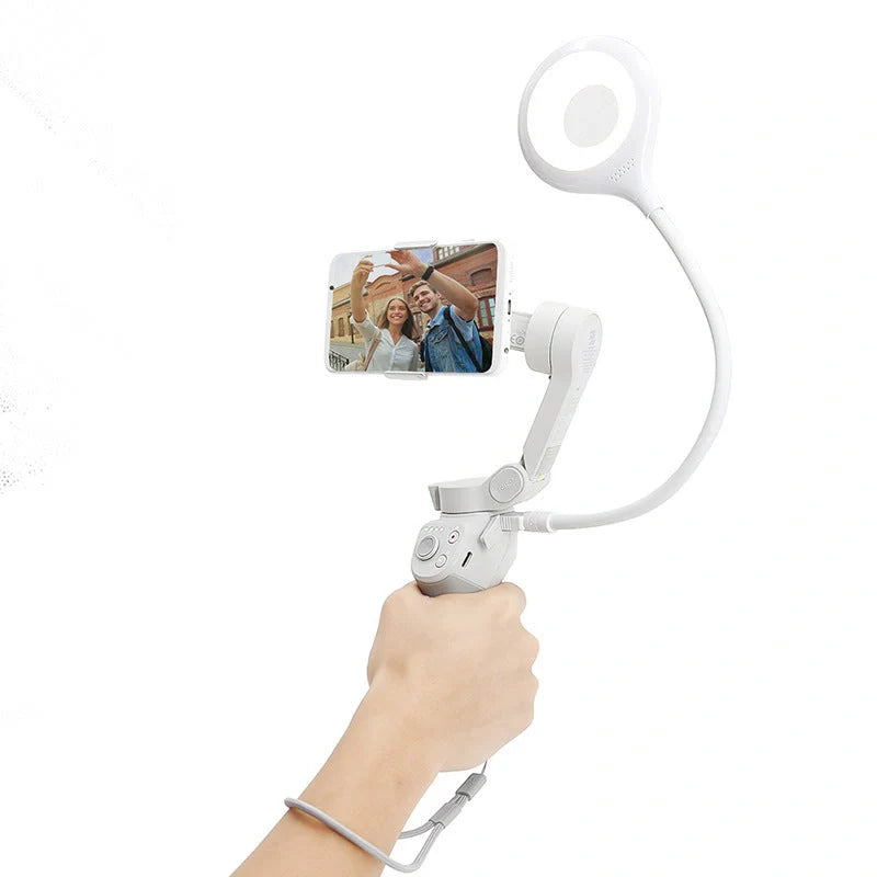 Hand-held small universal fill light for live broadcast and selfie, white color