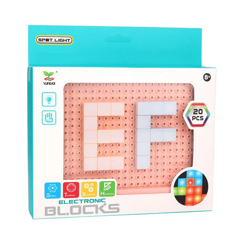 Dazzling DIY LED building blocks with vibrant lights and endless customization possibilities