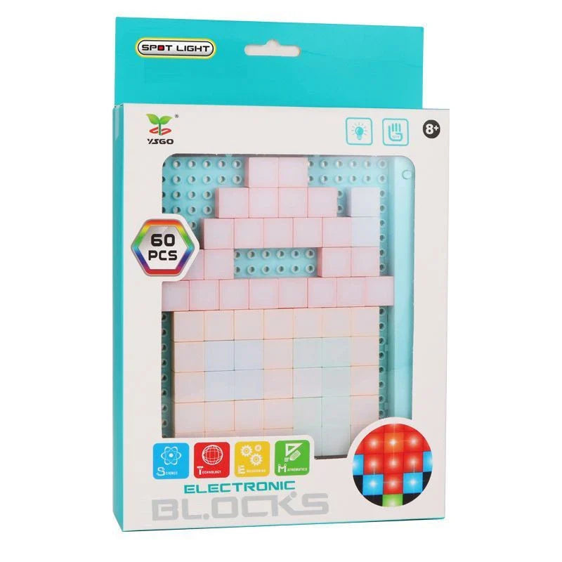 Dazzling DIY LED building blocks with vibrant lights and endless customization possibilities