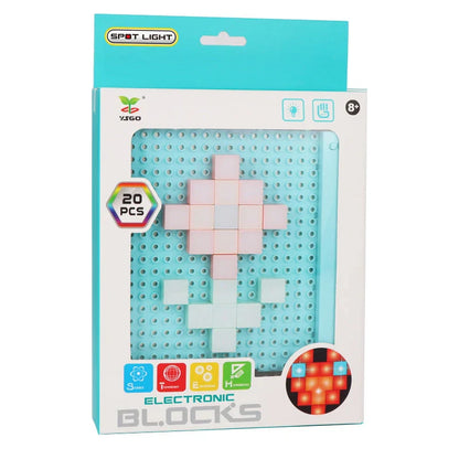 Dazzling DIY LED building blocks with vibrant lights and endless customization possibilities