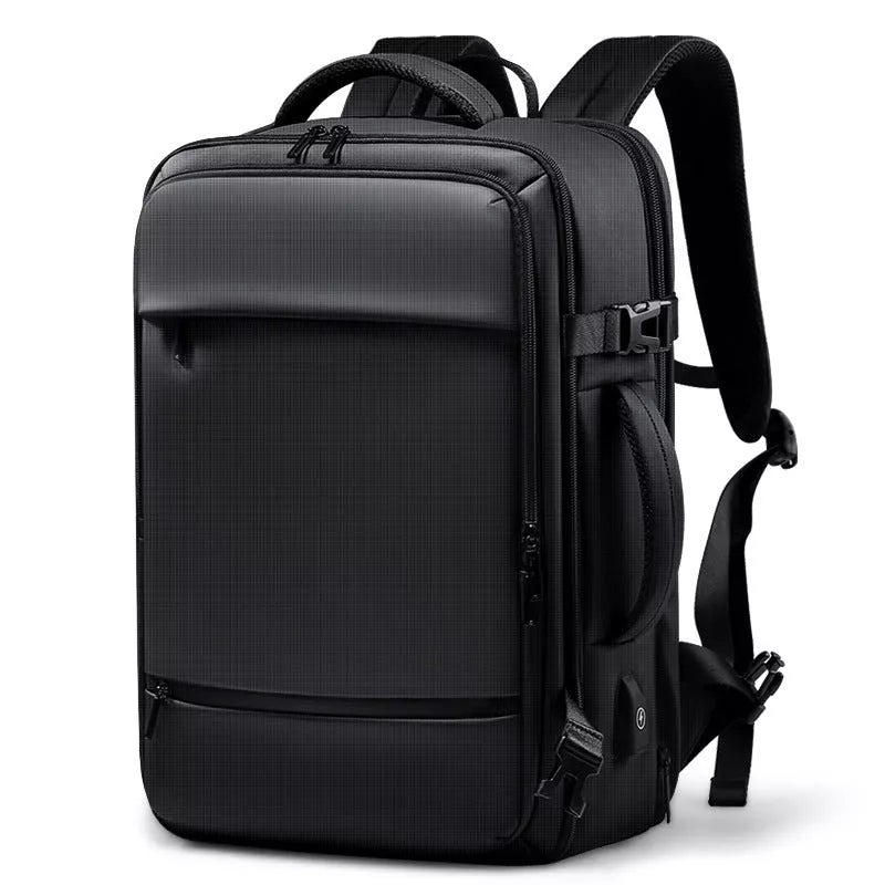 Large Volume Business Travel Luggage Computer Bag in Cool Black