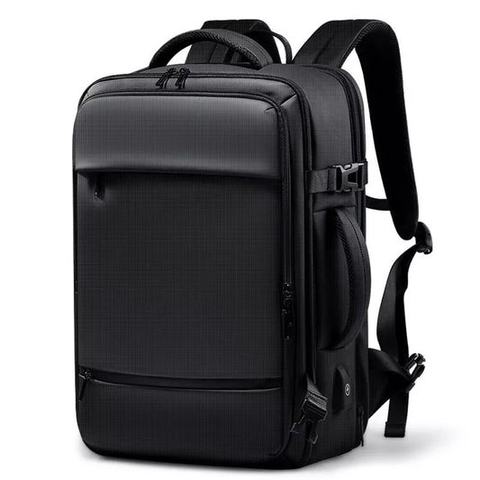 Large Volume Business Travel Luggage Computer Bag in Cool Black