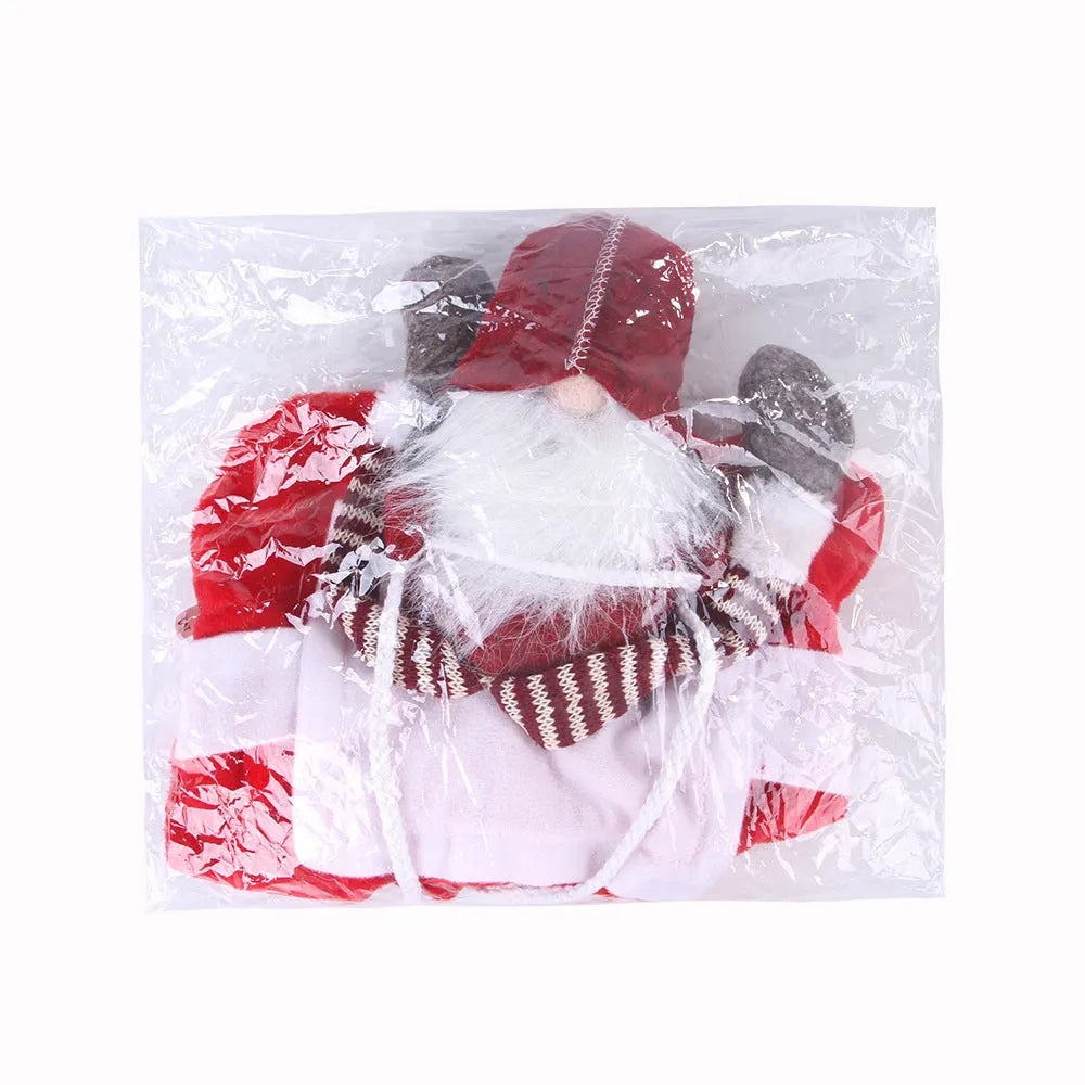 Red Santa Claus pet riding costume for dogs and cats with flannel fabric and Velcro straps