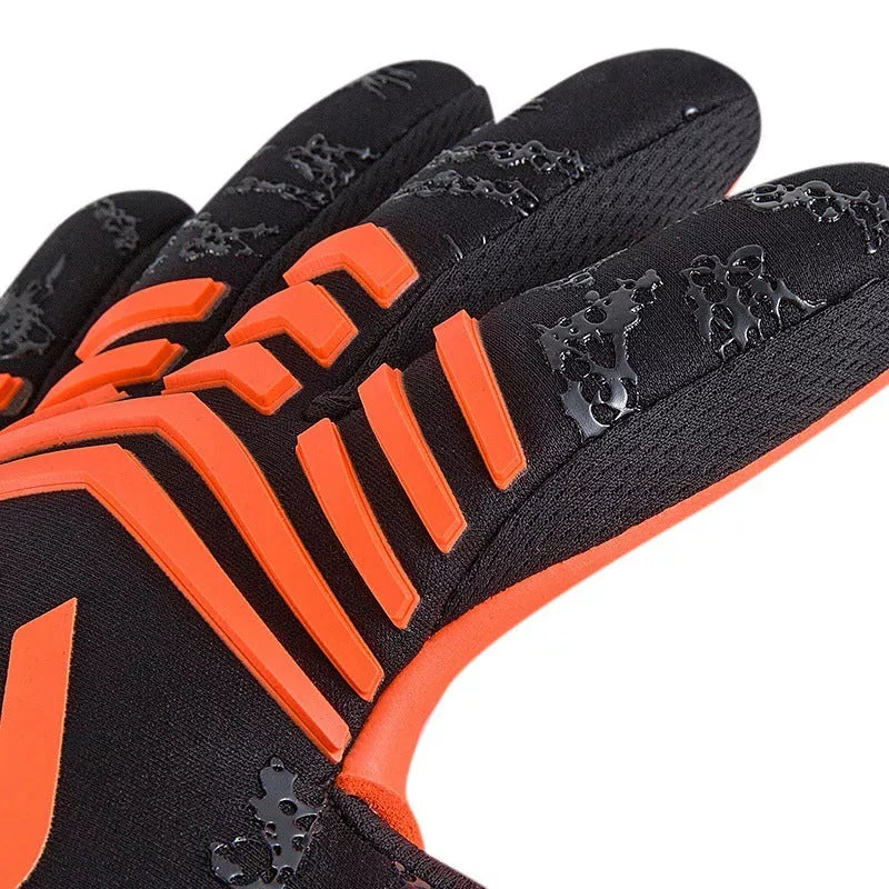 Swordsman Series Goalkeeper Gloves with CONTACT latex palm in orange and black