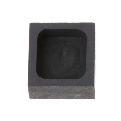Square graphite crucible for melting gold, silver, and platinum with high-purity construction