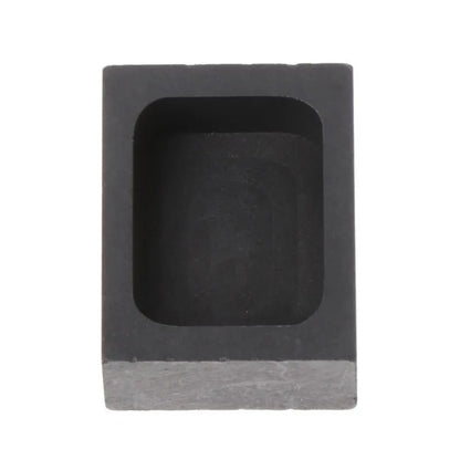 Square graphite crucible for melting gold, silver, and platinum with high-purity construction