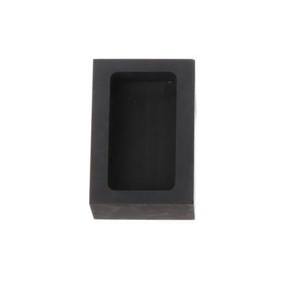 Square graphite crucible for melting gold, silver, and platinum with high-purity construction