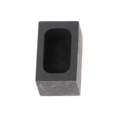 Square graphite crucible for melting gold, silver, and platinum with high-purity construction