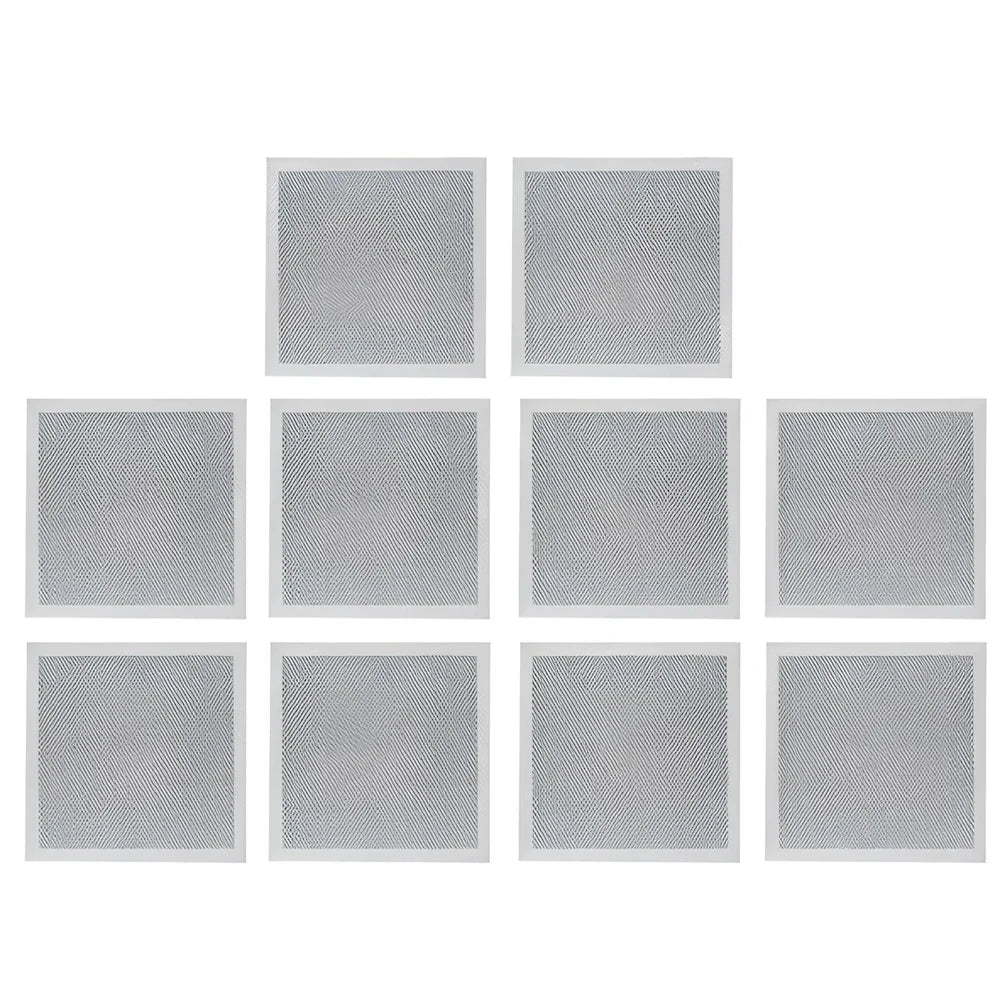 Silver wall mending board repair kit with 10 aluminum and glass fiber mesh panels