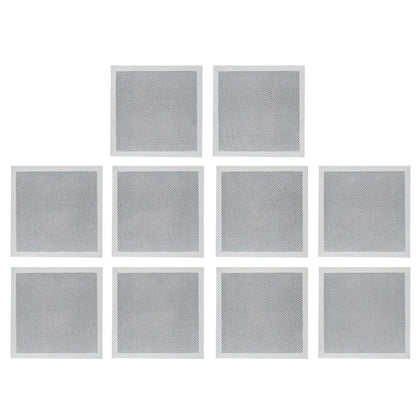 Silver wall mending board repair kit with 10 aluminum and glass fiber mesh panels