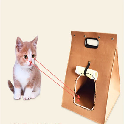 Cozy Cat Cabin: A premium pet house made of high-quality non-woven felt for year-round comfort and style
