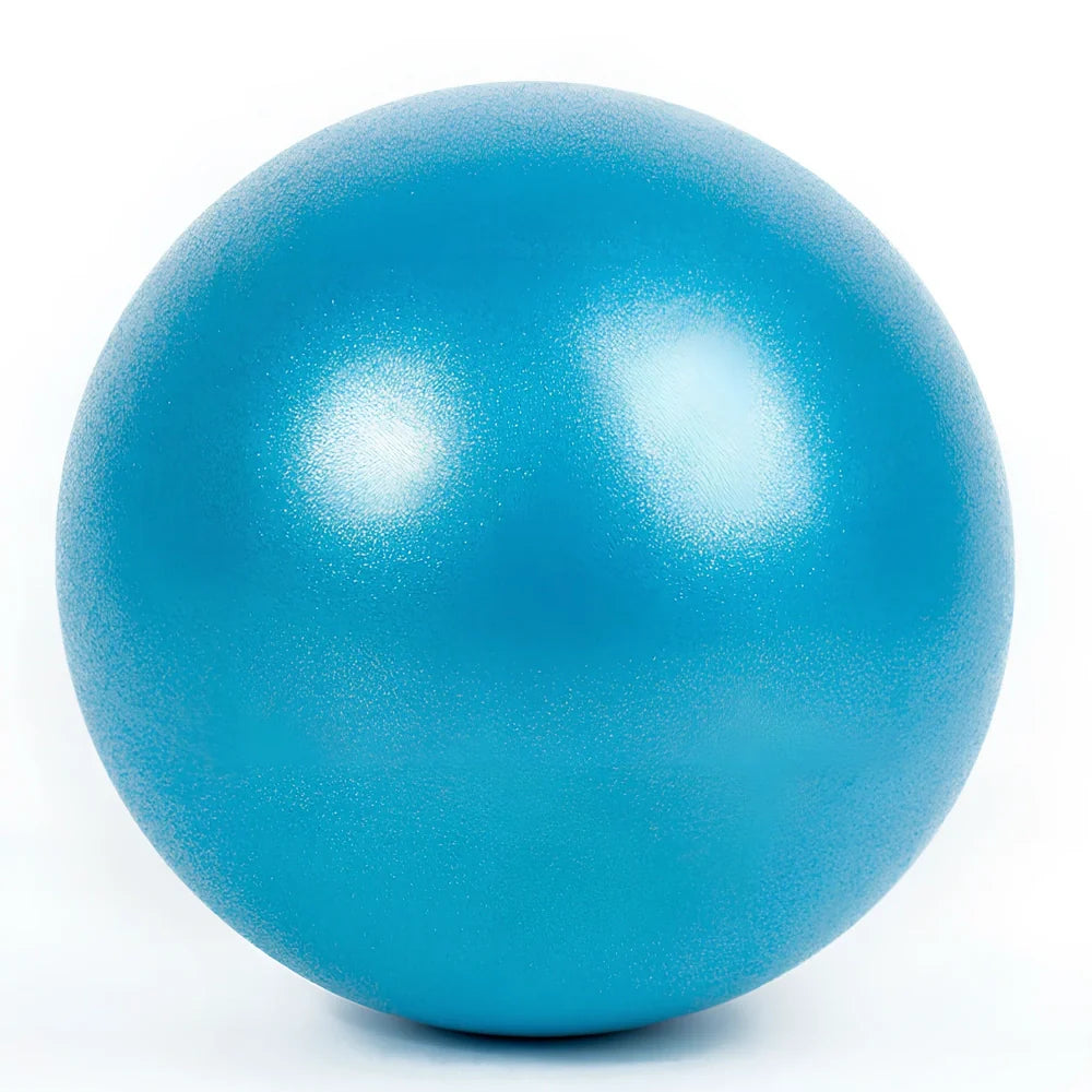 5-piece yoga equipment set showing 38cm Pilates circle, 25cm ball, 183cm belt, 150cm strap, 24cm ring