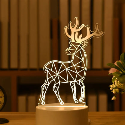 Cartoon 3D night light with touch control measuring 210mm by 110mm