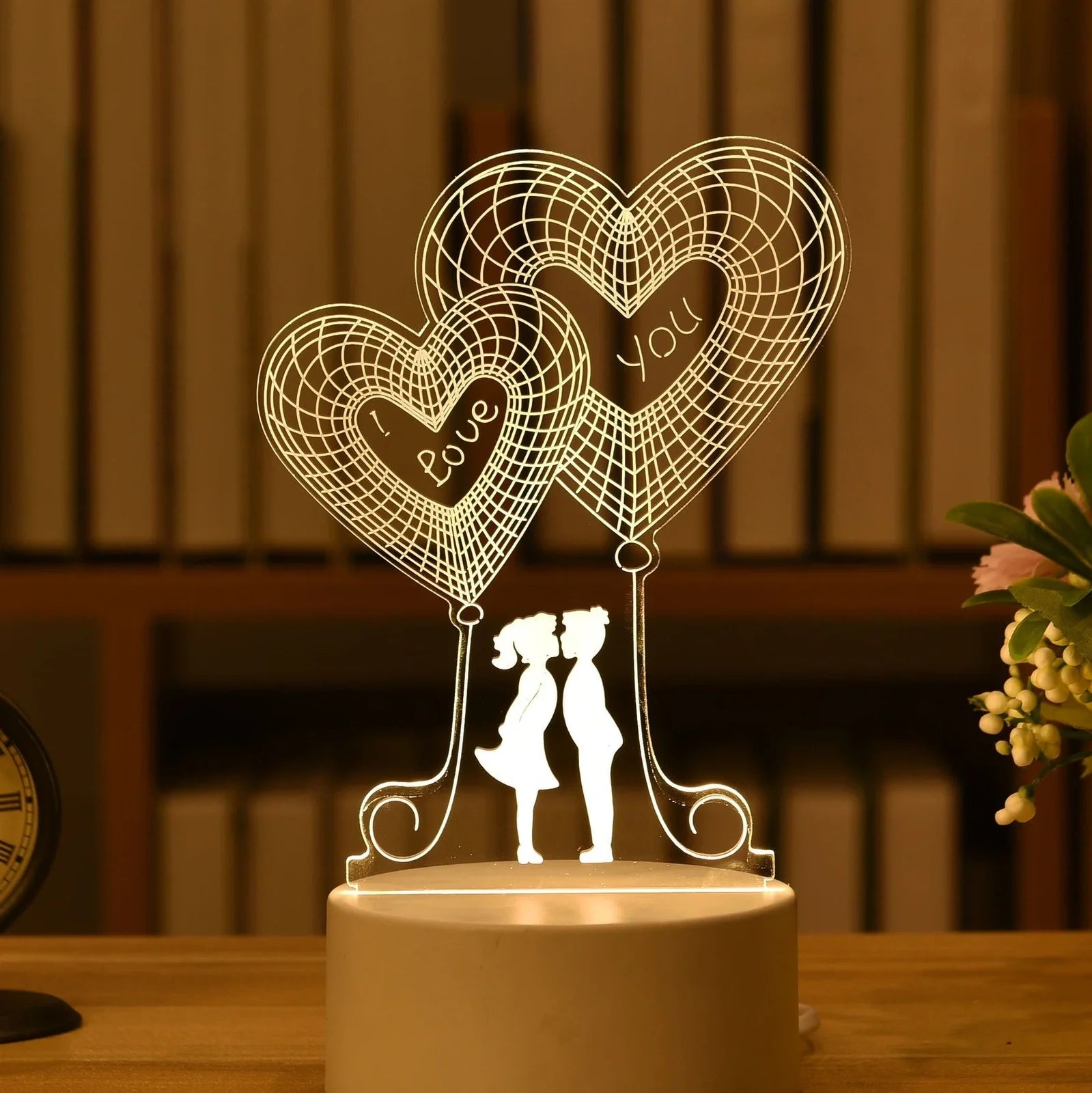 Cartoon 3D night light with touch control measuring 210mm by 110mm