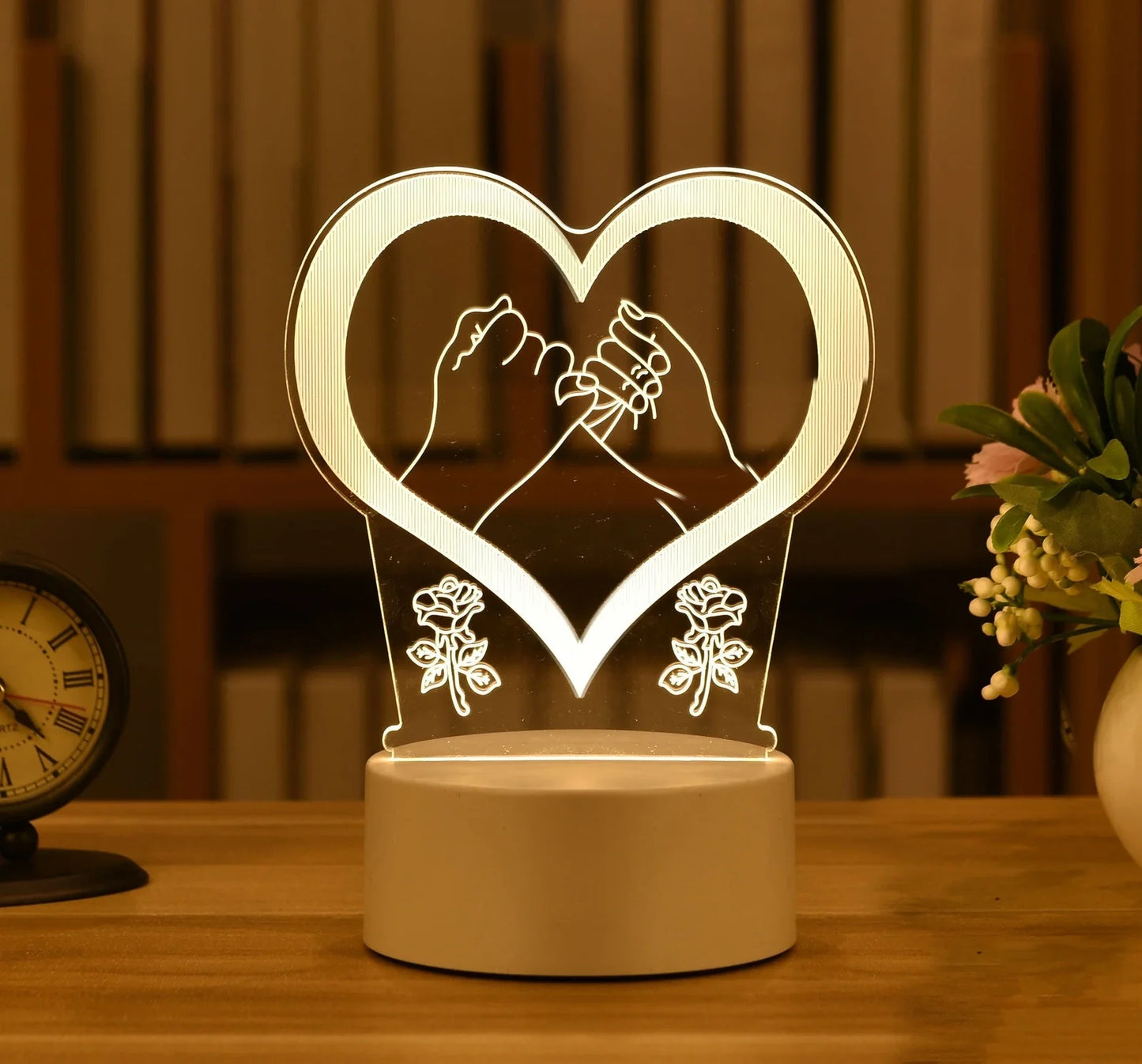 Cartoon 3D night light with touch control measuring 210mm by 110mm