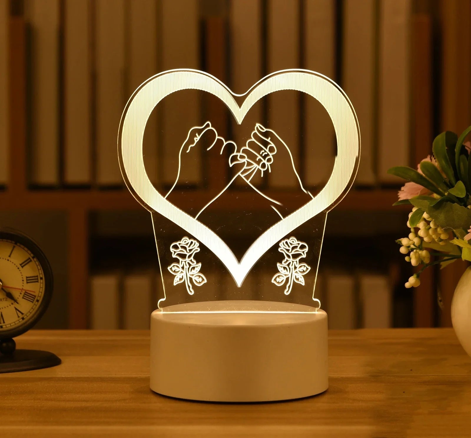 Cartoon 3D night light with touch control measuring 210mm by 110mm